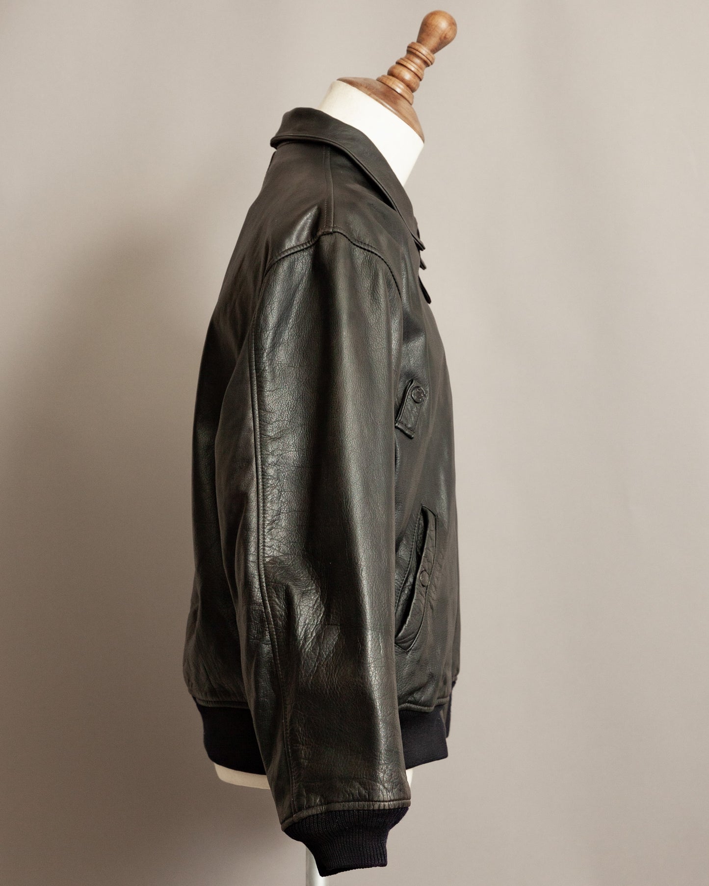 Vintage Avirex B-15 Leather Flight Jacket - Large (42-44)