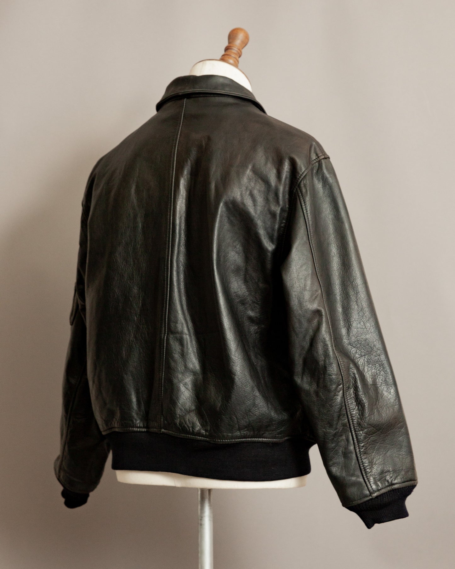 Vintage Avirex B-15 Leather Flight Jacket - Large (42-44)