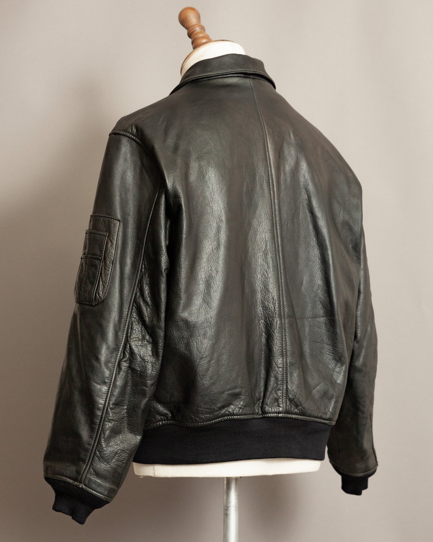 Vintage Avirex B-15 Leather Flight Jacket - Large (42-44)
