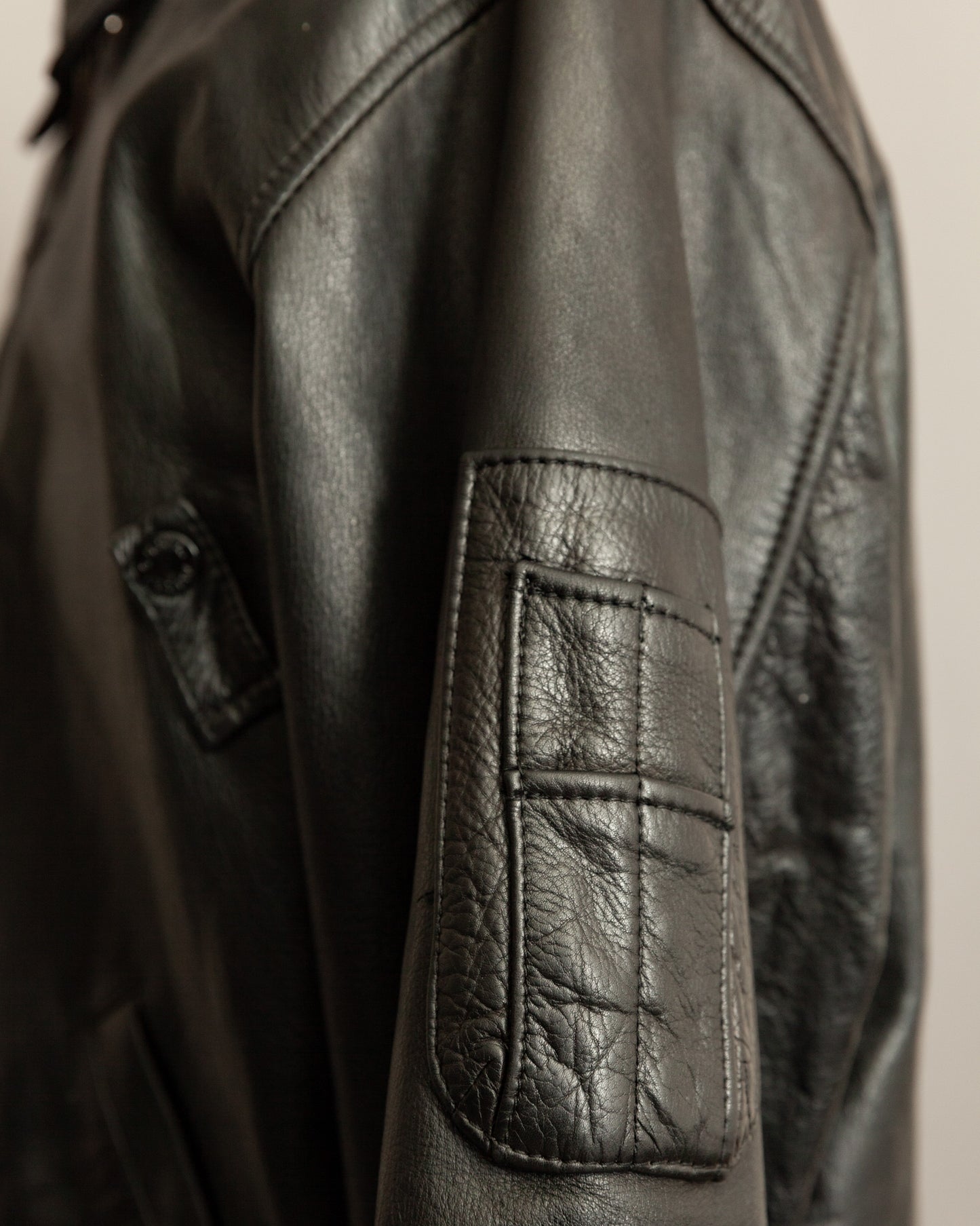 Vintage Avirex B-15 Leather Flight Jacket - Large (42-44)