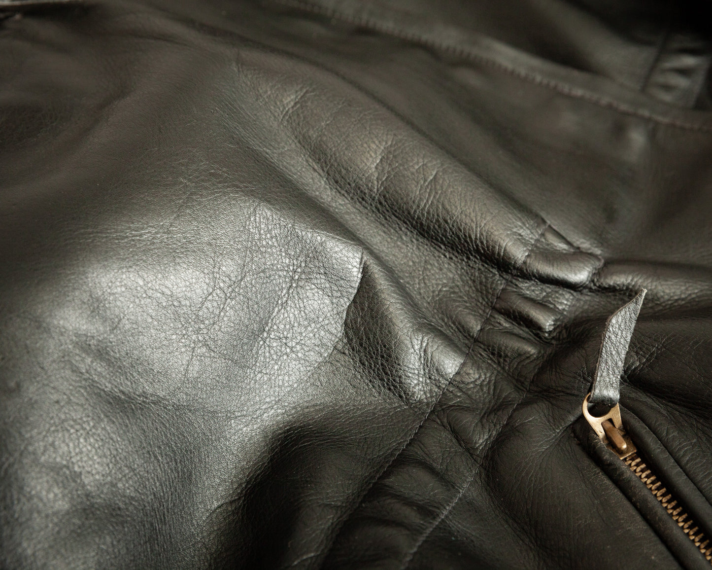 1950s Austrian Horsehide Leather Motorycle Jacket- Medium (42-44)