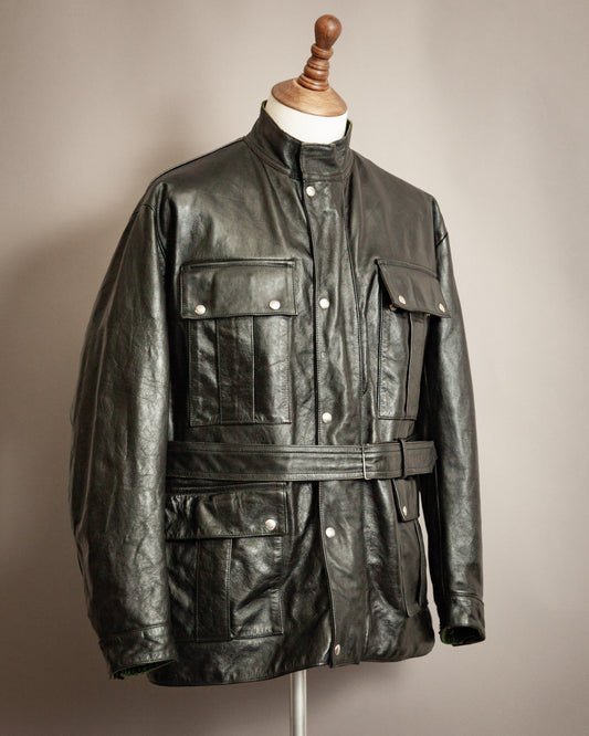 Vintage 1960s Goltop Leather Police Motorcycle Jacket – Large (44-46)