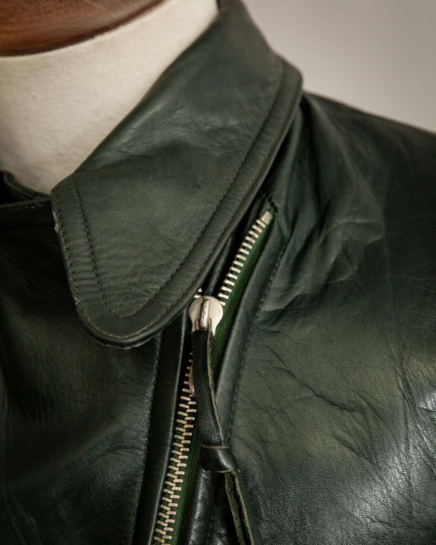 Vintage 1940s Women's Horsehide Leather Motorcycle Dispatch Rider Jacket – Size UK 12