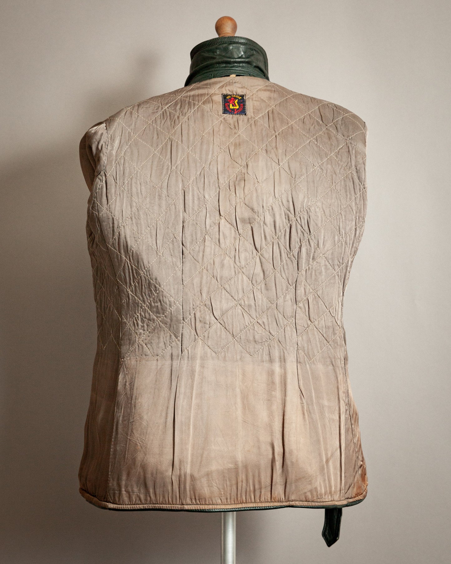 Vintage 1940s Women's Horsehide Leather Motorcycle Dispatch Rider Jacket – Size UK 12