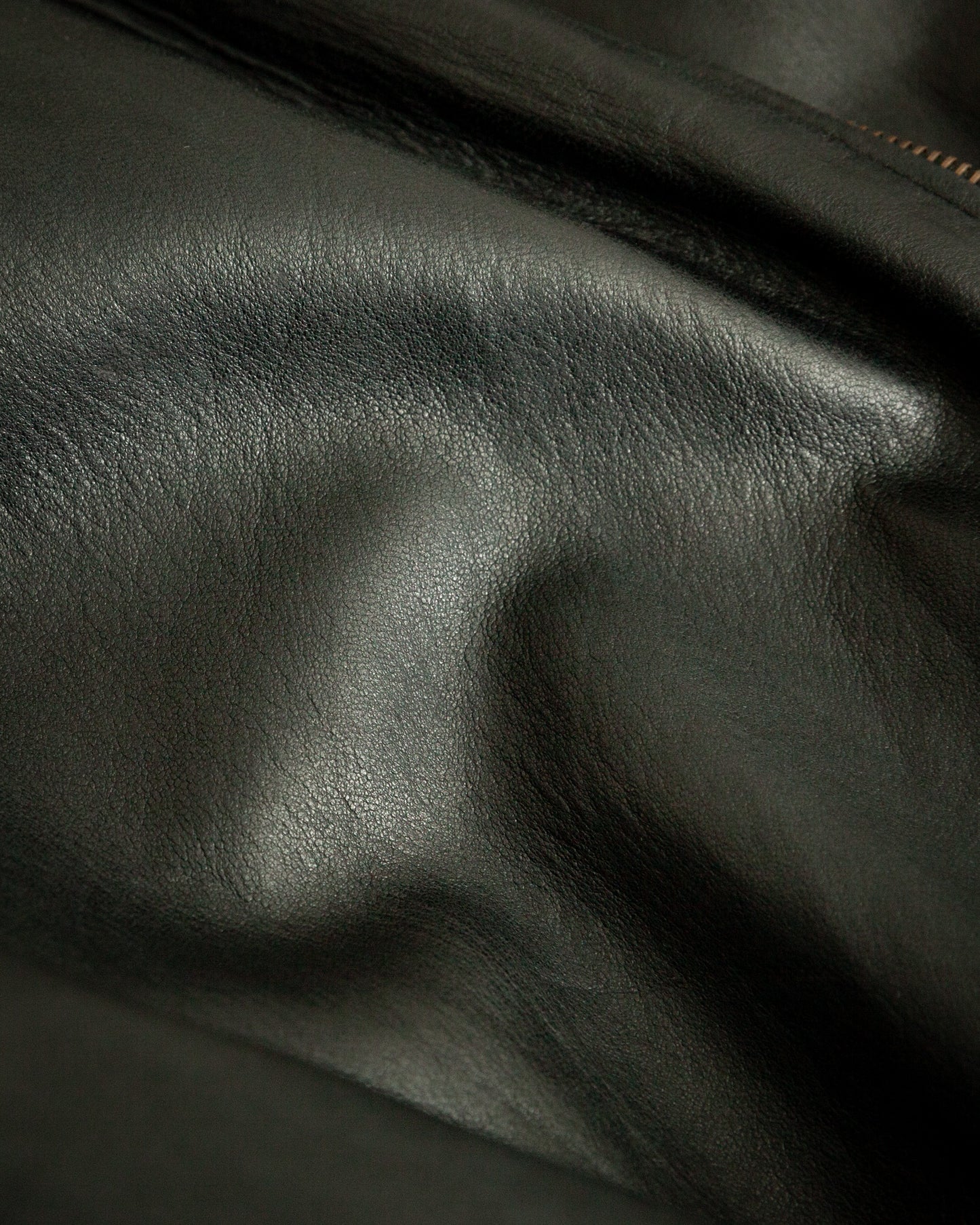 Chevignon 1980s Navy Blue Leather Bomber Jacket – XXL (46-48)