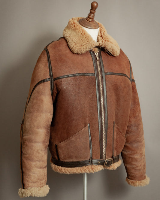 Cirrus RAF Ground Crew Sheepskin Flying Jacket - Size 2XL (48)