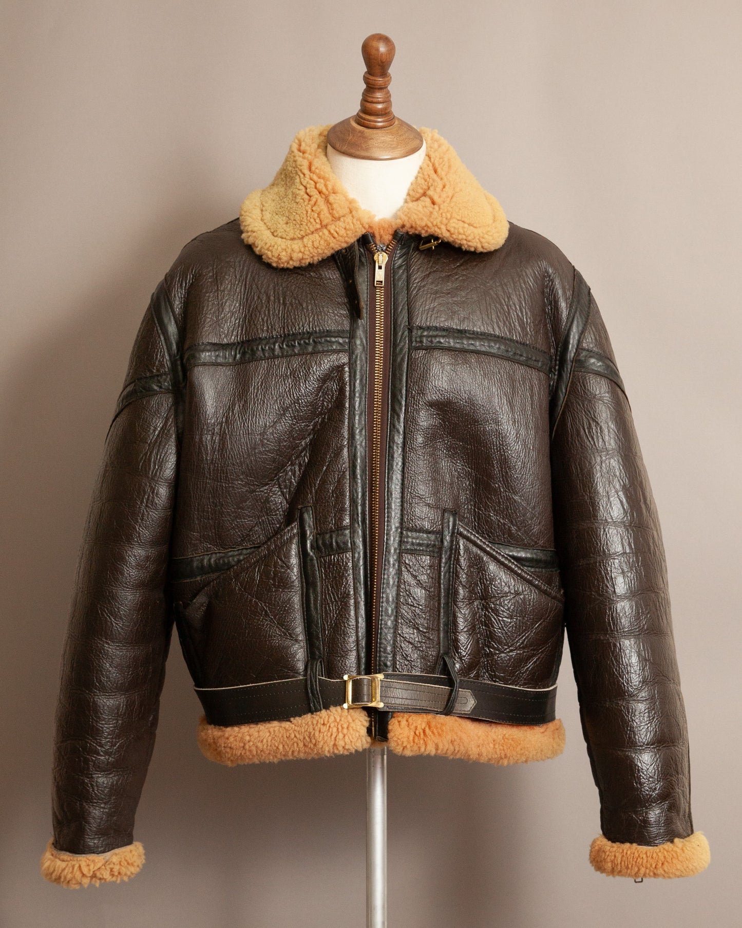 Vintage Cirrus RAF Ground Crew Sheepskin Flying Jacket - Size XL (46)