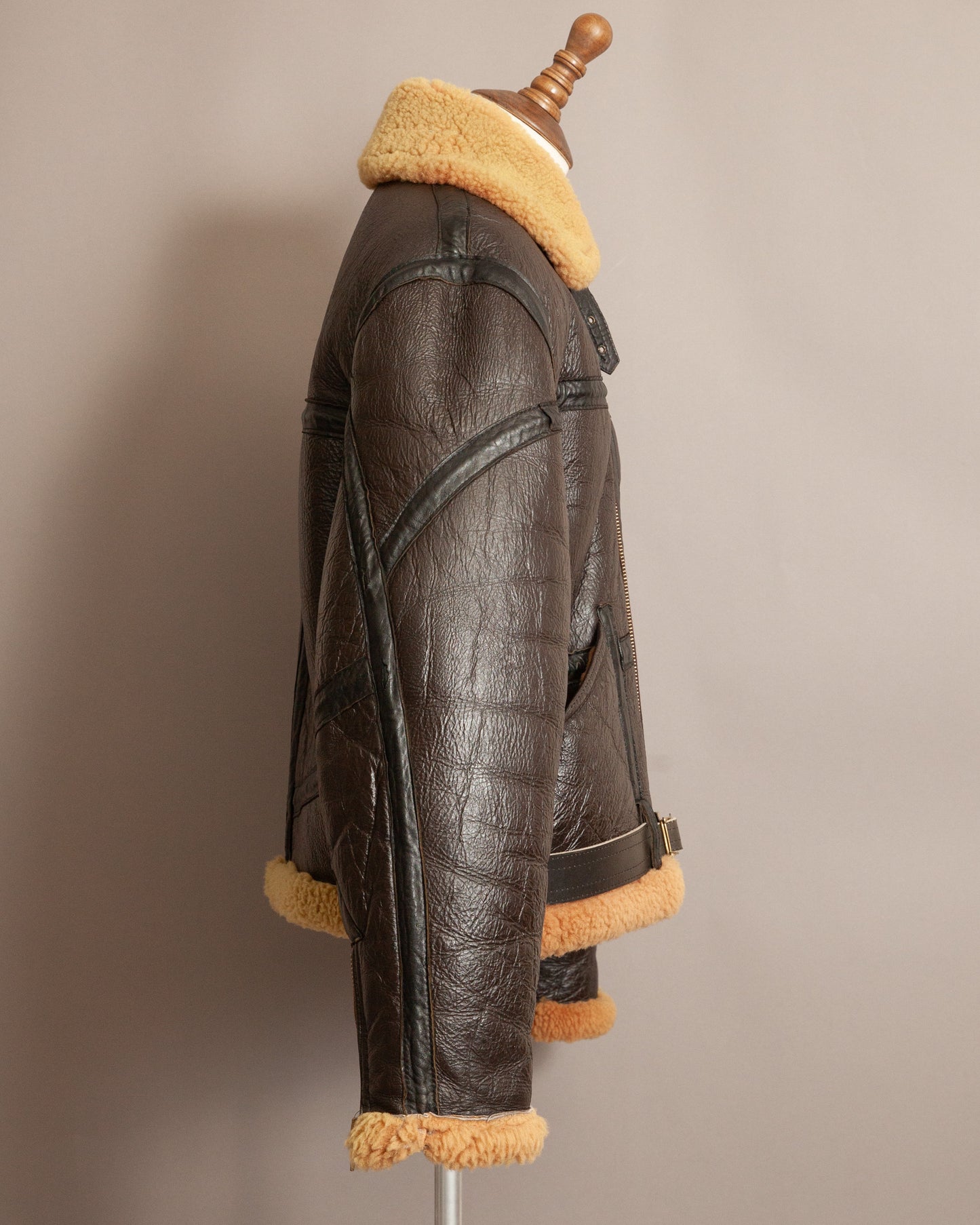 Vintage Cirrus RAF Ground Crew Sheepskin Flying Jacket - Size XL (46)