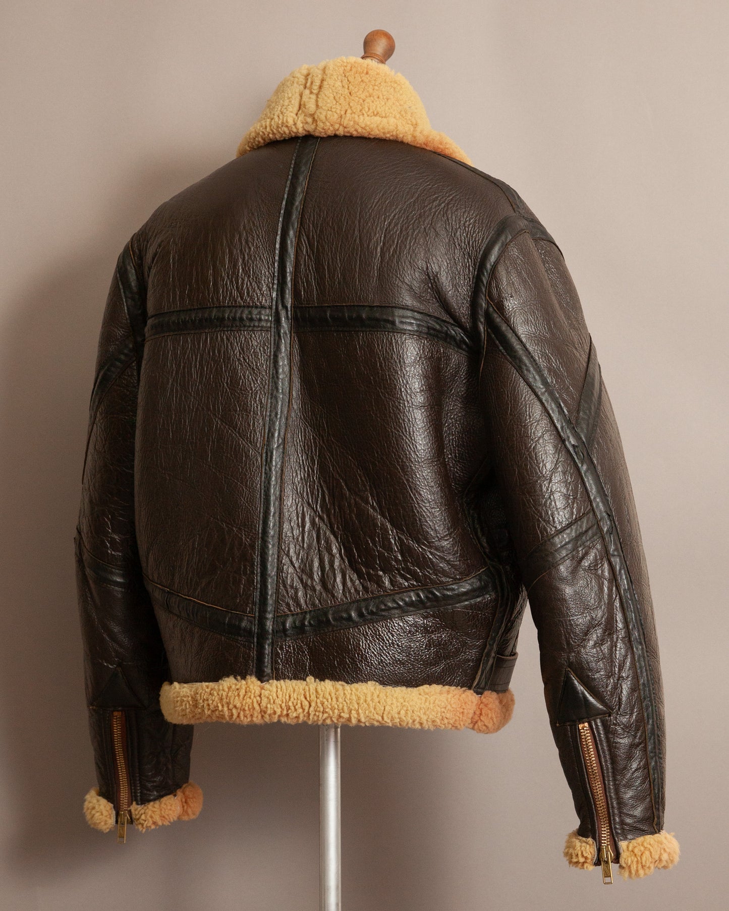Vintage Cirrus RAF Ground Crew Sheepskin Flying Jacket - Size XL (46)