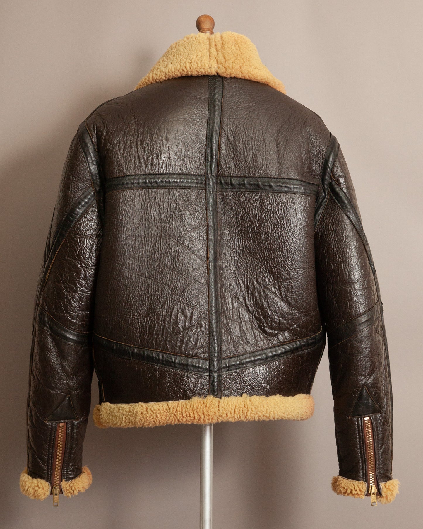 Vintage Cirrus RAF Ground Crew Sheepskin Flying Jacket - Size XL (46)