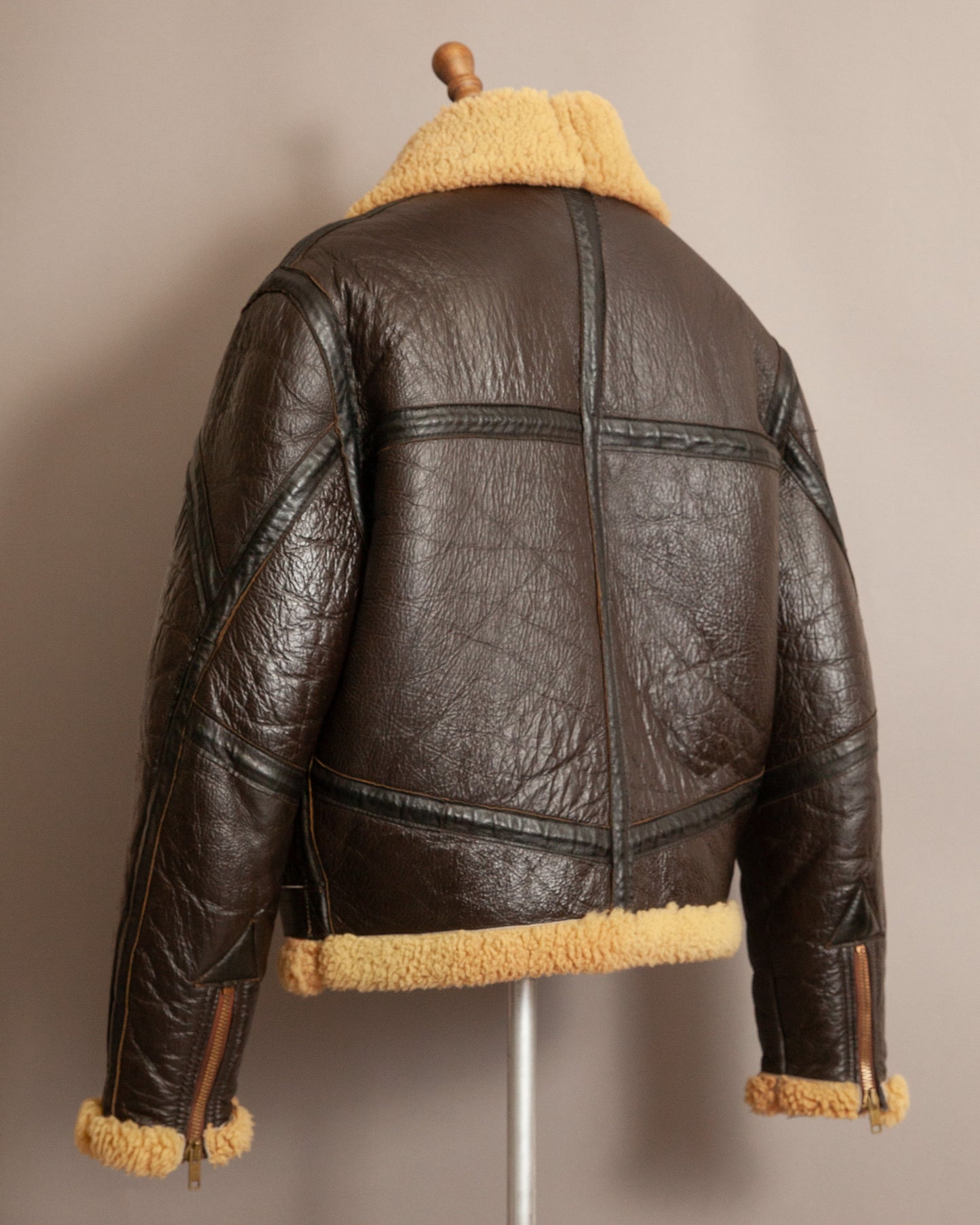 Vintage Cirrus RAF Ground Crew Sheepskin Flying Jacket - Size XL (46)