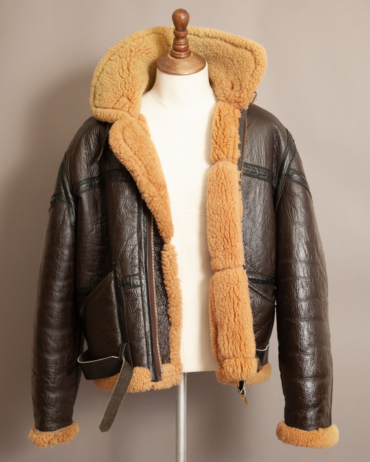Vintage Cirrus RAF Ground Crew Sheepskin Flying Jacket - Size XL (46)