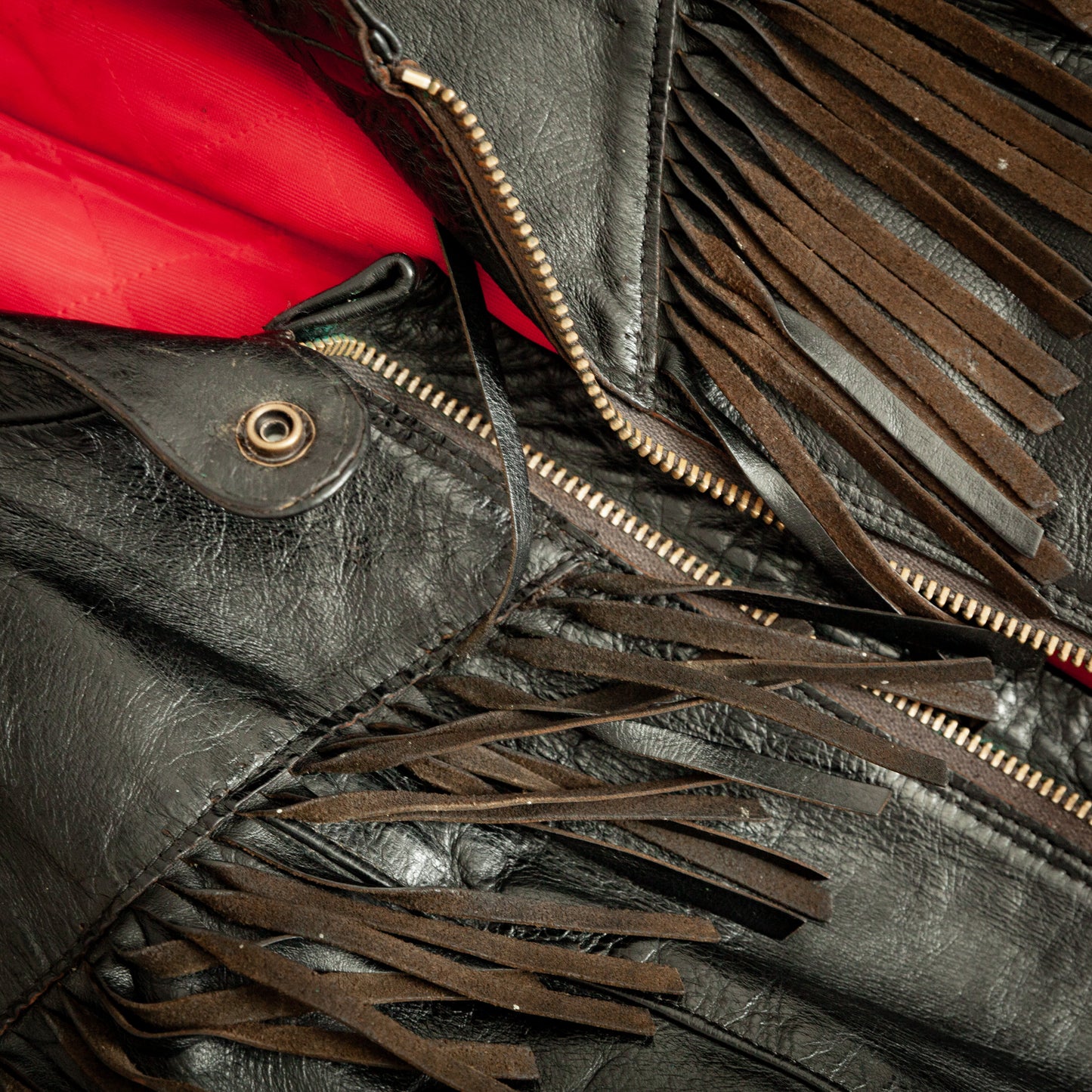 Vintage 1960s Horsehide Leather Biker Jacket – Small (Size 6)