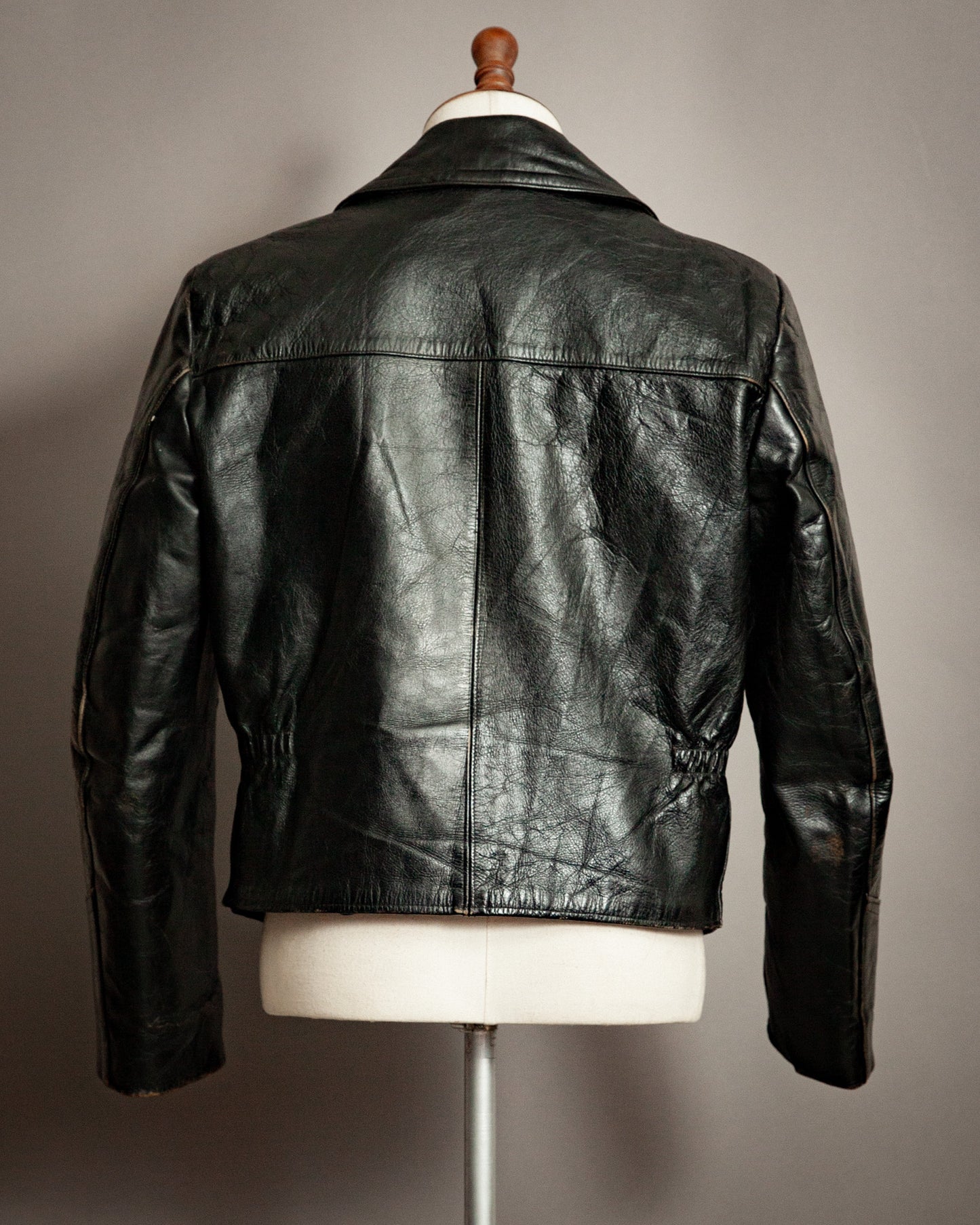 1940s German Dispatch Rider Horsehide Leather Jacket - Medium (42)
