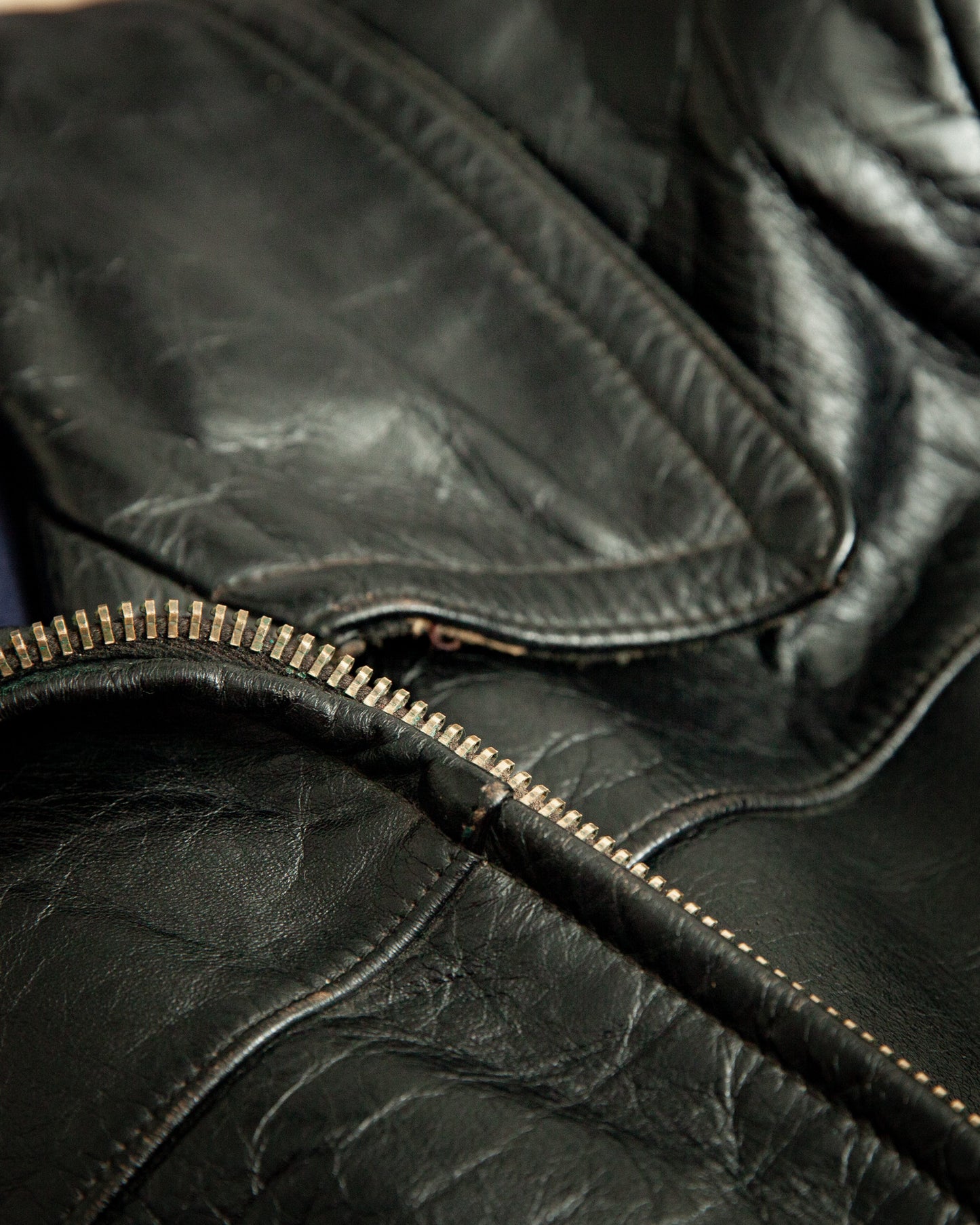 1940s German Dispatch Rider Horsehide Leather Jacket - Medium (42)