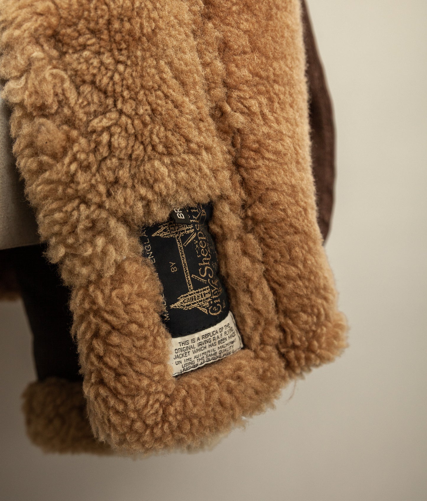 Vintage RAF Irvin Sheepskin Shearling Flying Jacket - Made in England