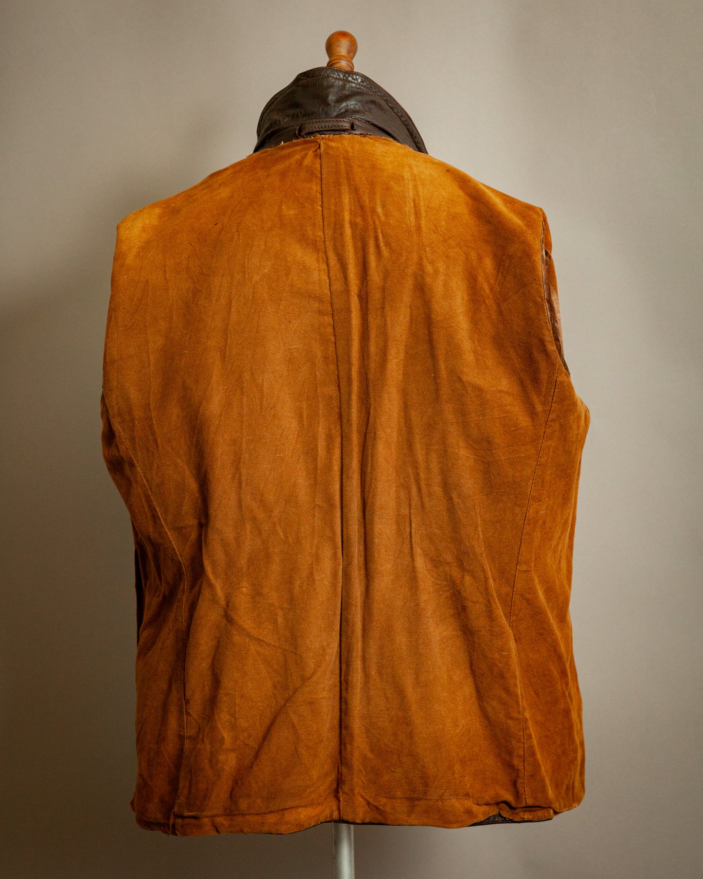 Vintage WW2 German Horsehide Leather Motorcycle Jacket - Large (44-46)