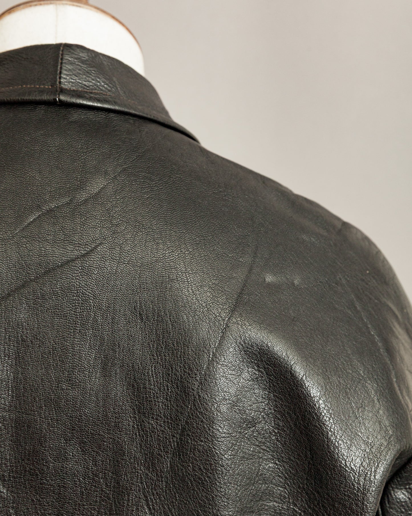 1940s Sejson Malung Goatskin Leather Work Jacket - Medium (42)