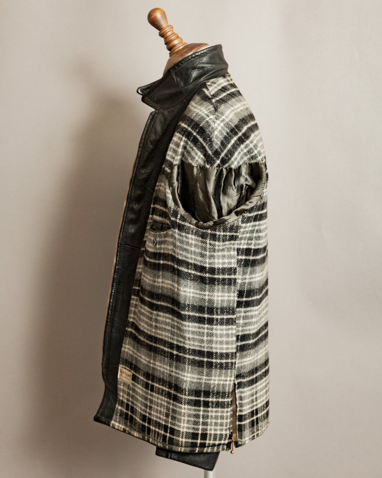 1940s Sejson Malung Goatskin Leather Work Jacket - Medium (42)