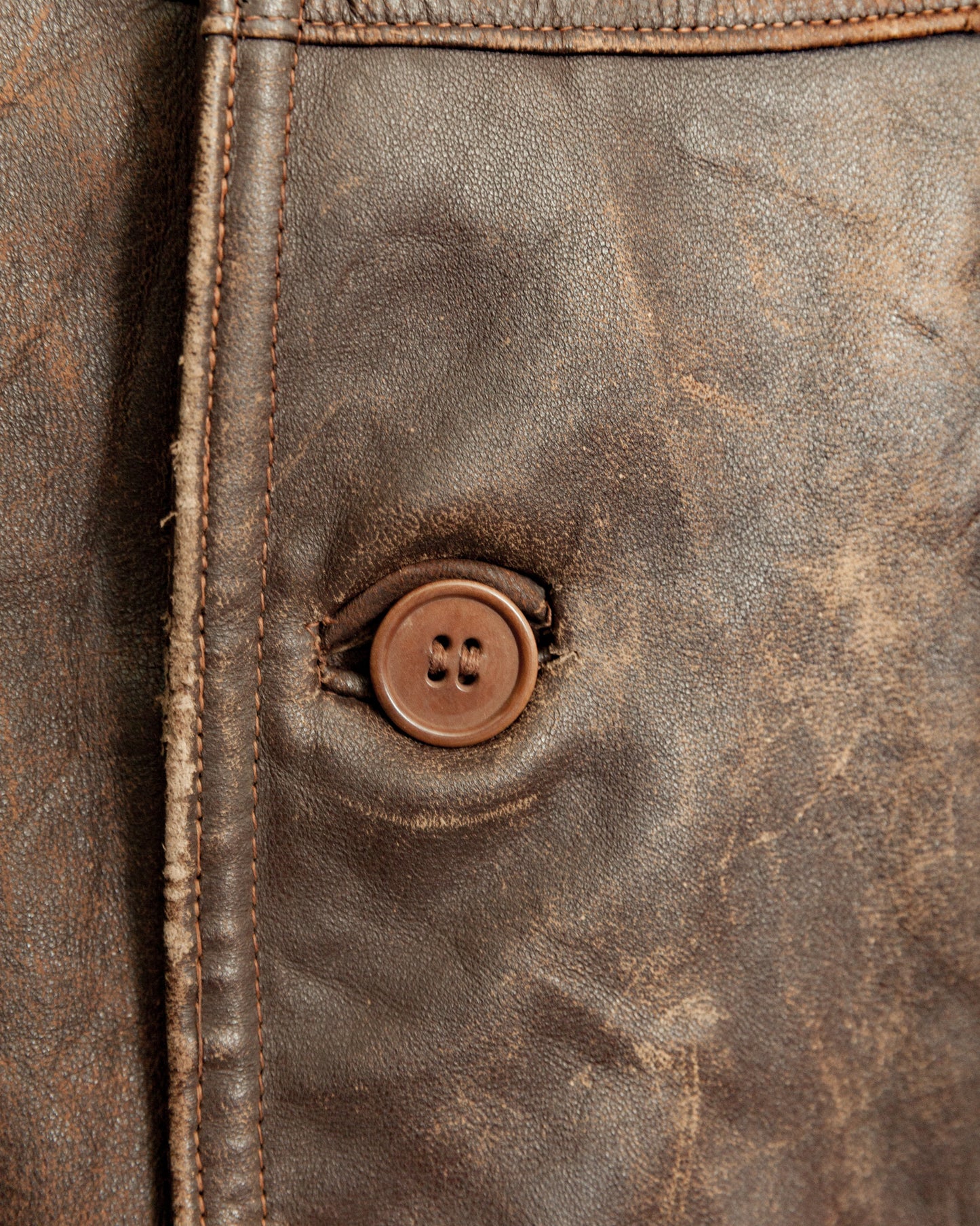 WWII French Army M35 Tank Crew Leather Jacket - Small (38)