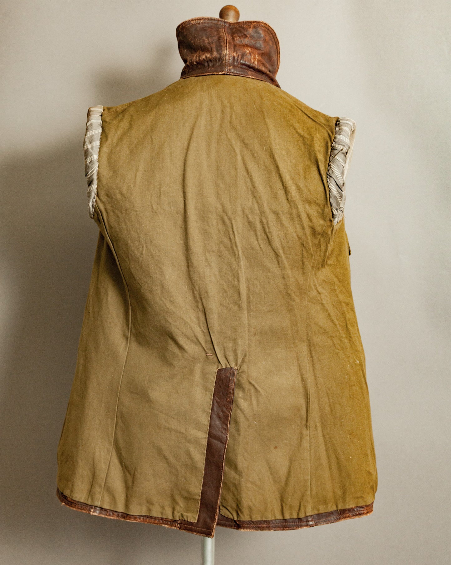WWII French Army M35 Tank Crew Leather Jacket - Small (38)