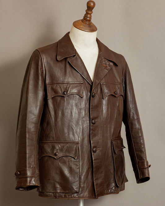 1940s Monarch Horsehide Leather Jacket – Medium (42)