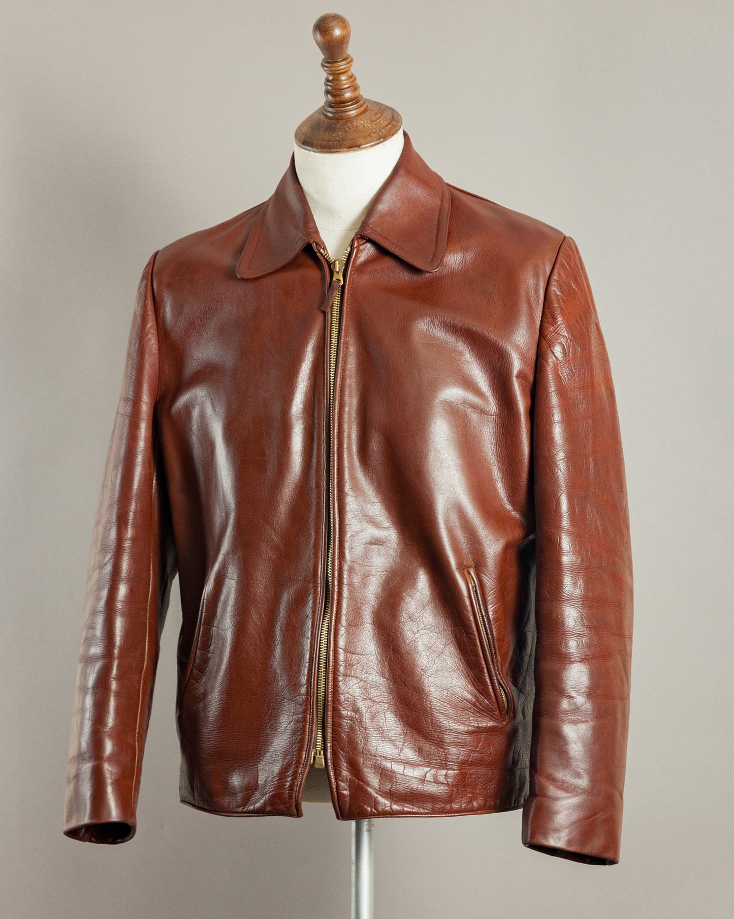 1950s German Horsehide Leather Jacket - Medium (42-44)