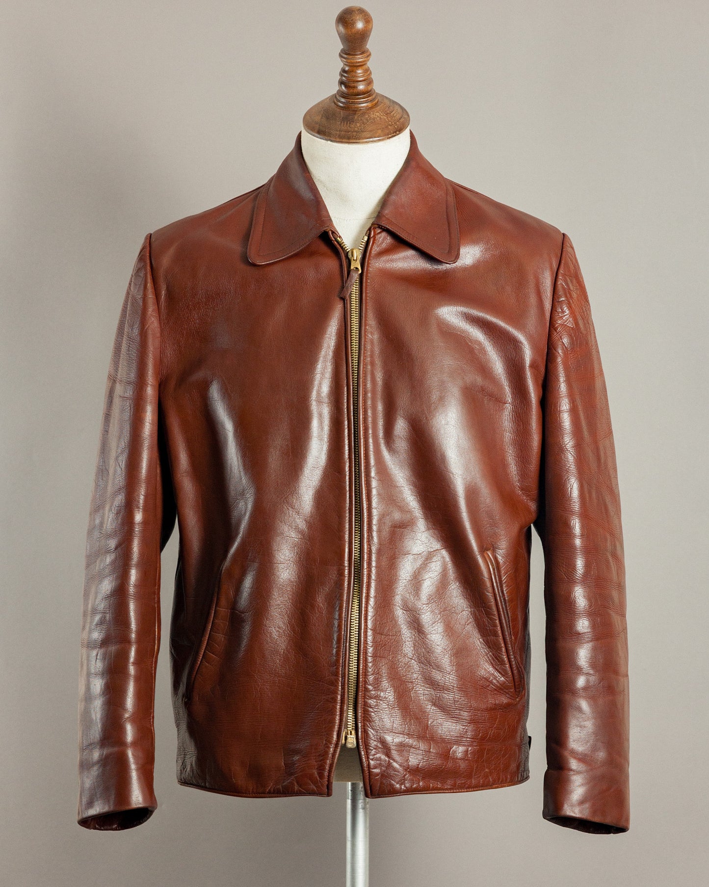 1950s German Horsehide Leather Jacket - Medium (42-44)