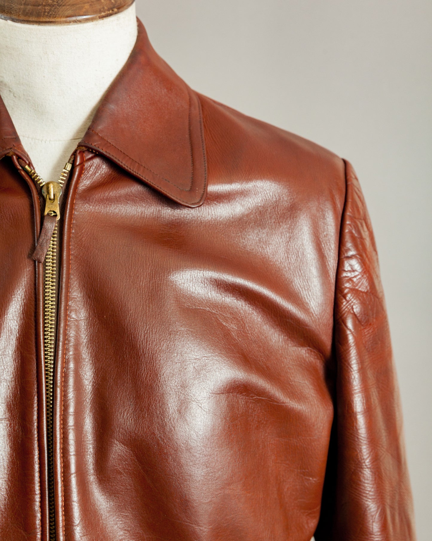 1950s German Horsehide Leather Jacket - Medium (42-44)