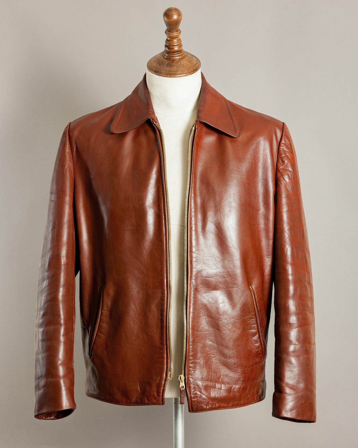 1950s German Horsehide Leather Jacket - Medium (42-44)