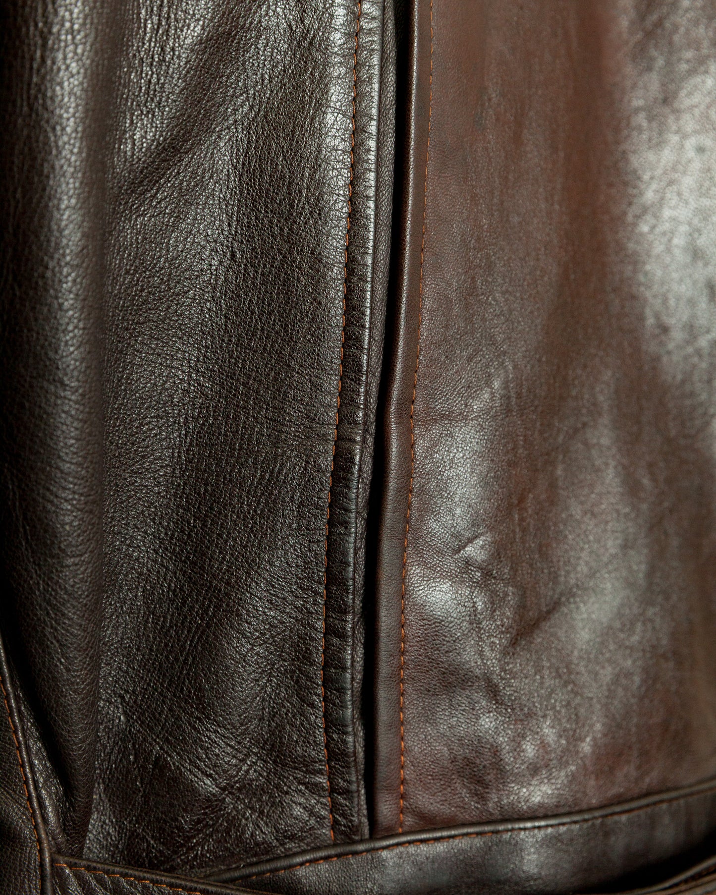 1940s Striwa Horsehide Leather Motorcycle Coat - Large (44-46)