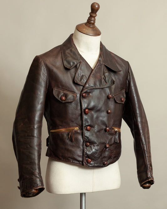 WWII Luftwaffe Fighter Pilot Leather Jacket - Hartmann Style 1930s
