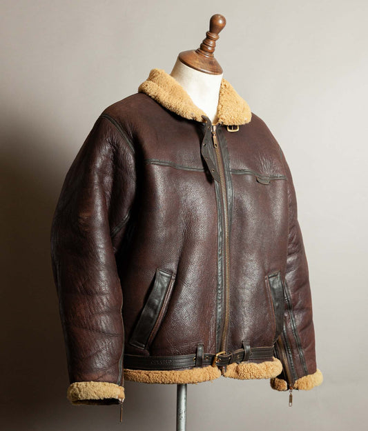 Vintage Cirrus Irvin Sheepskin Shearling RAF Flying Bomber Jacket