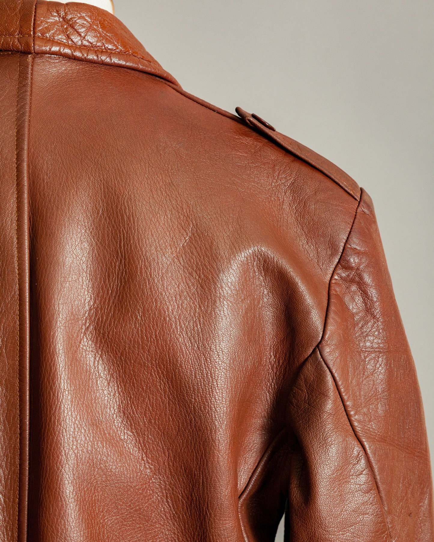 1950s Swedish Hunting Jacket Goatskin Leather - Medium (42)