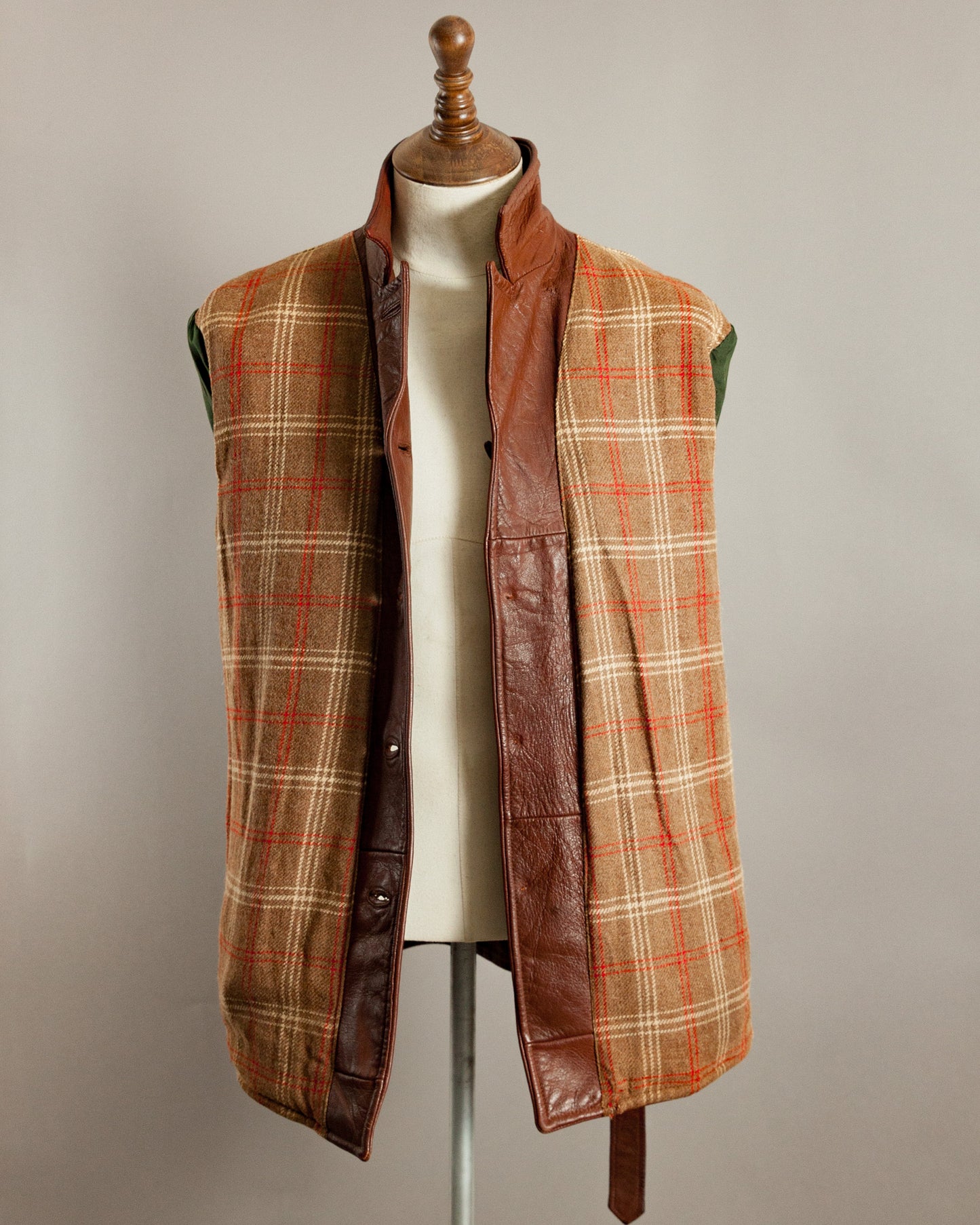 1950s Swedish Hunting Jacket Goatskin Leather - Medium (42)
