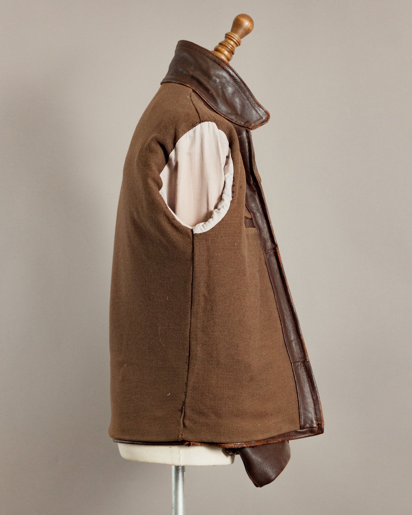 1940s Vintage German Calfskin Motorcycle Jacket - Small (38)