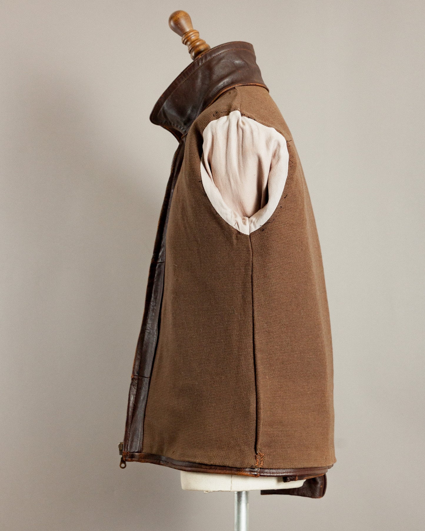 1940s Vintage German Calfskin Motorcycle Jacket - Small (38)