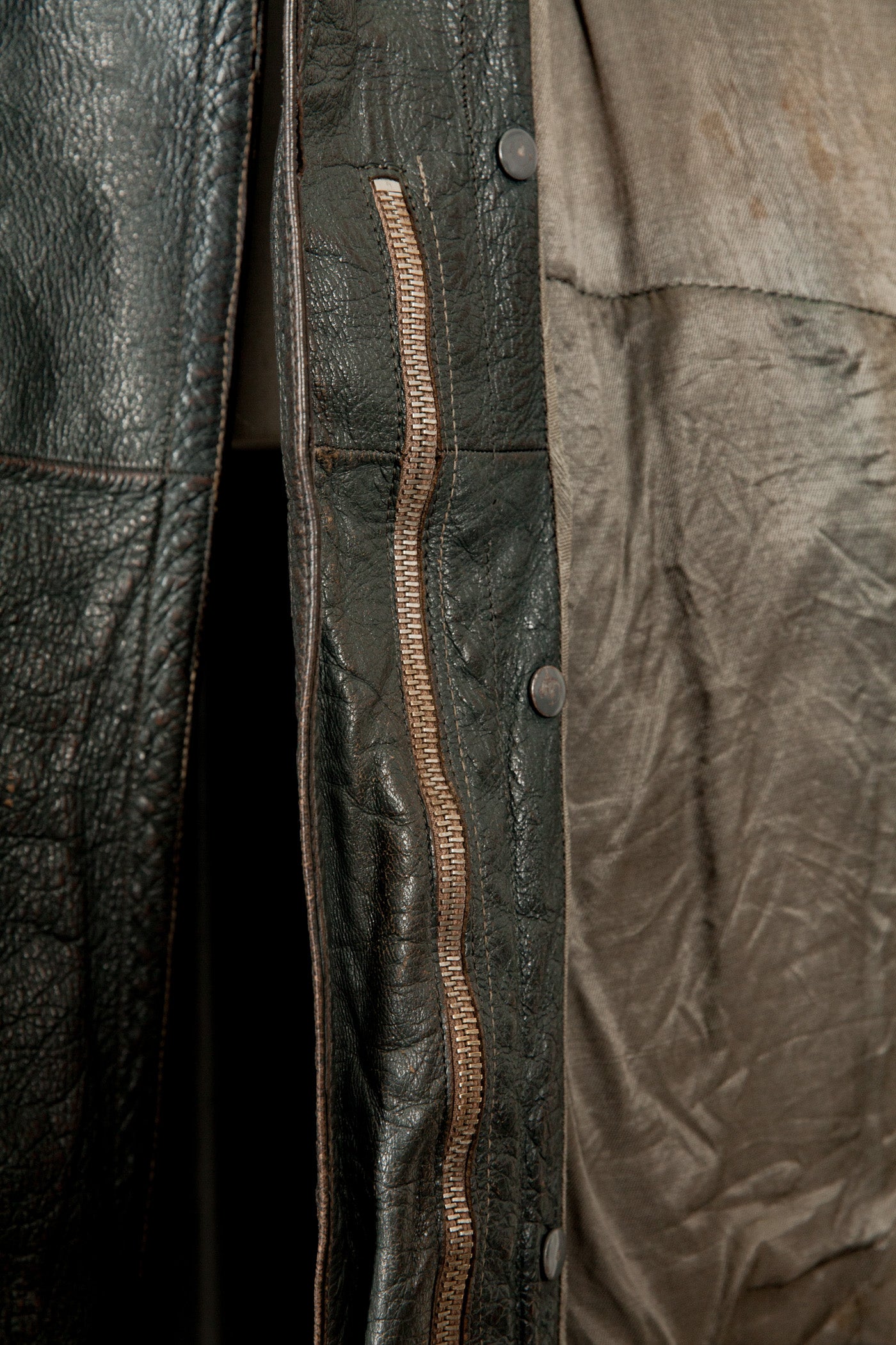 1930s German Officer’s Leather Trench Coat - Small (40)