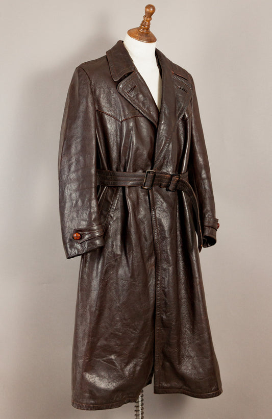 1940s Striwa German Officer’s Trench Coat- Large (42-44)