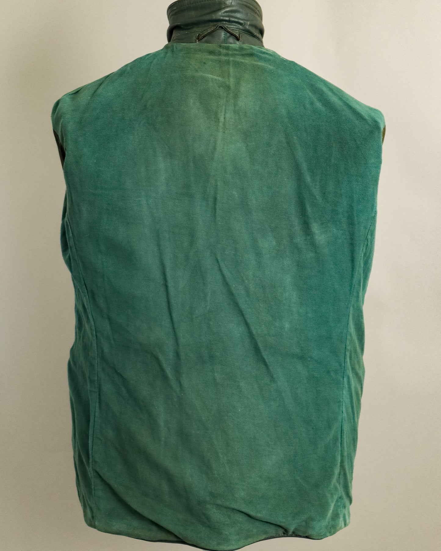 1940s Wehrmacht Dispatch Rider Horsehide Jacket - Forest Green (42-44)