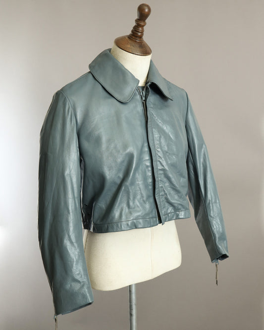 German Bundesmarine Submarine Leather Jacket Small (38-40)