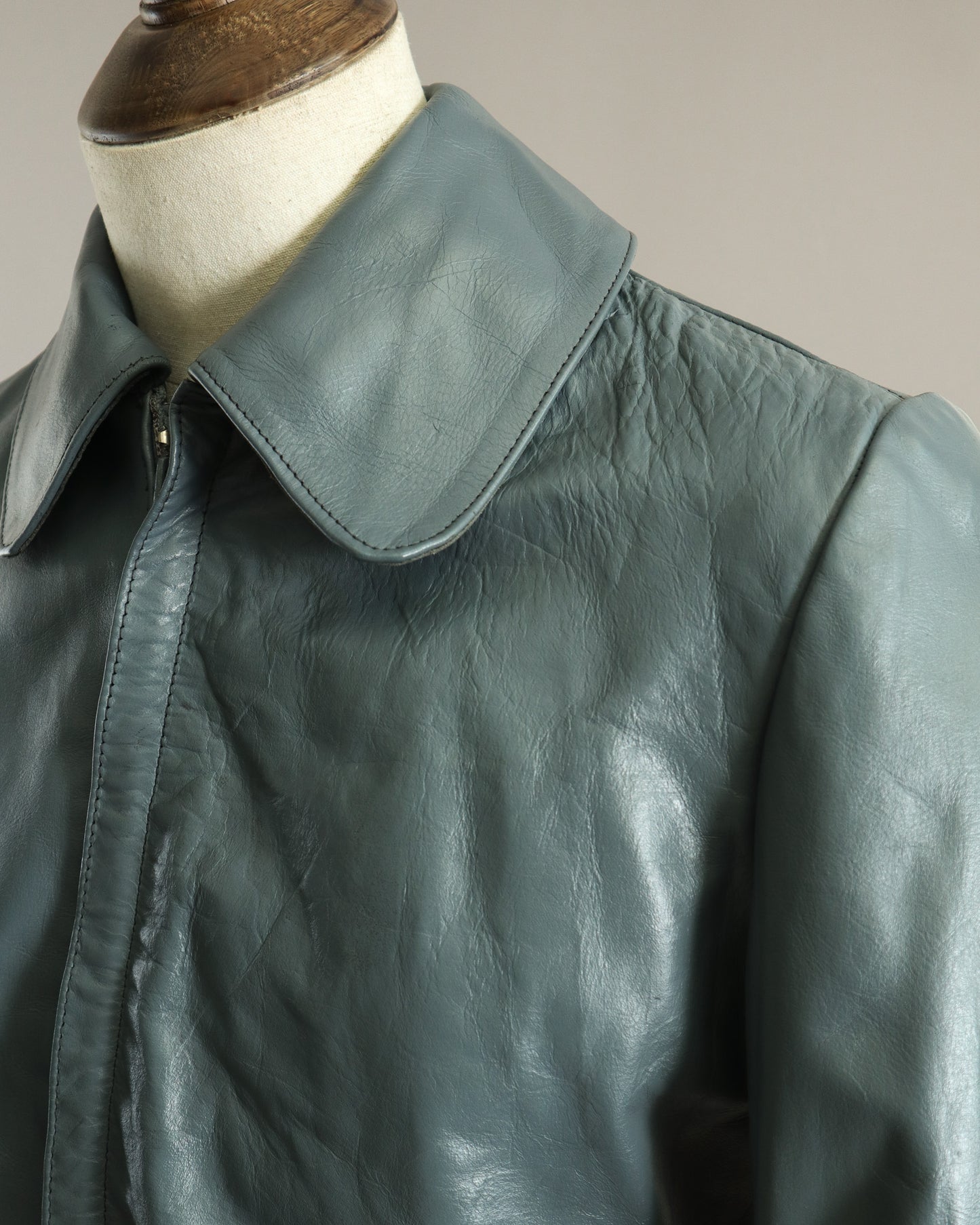 German Bundesmarine Submarine Leather Jacket Small (38-40)