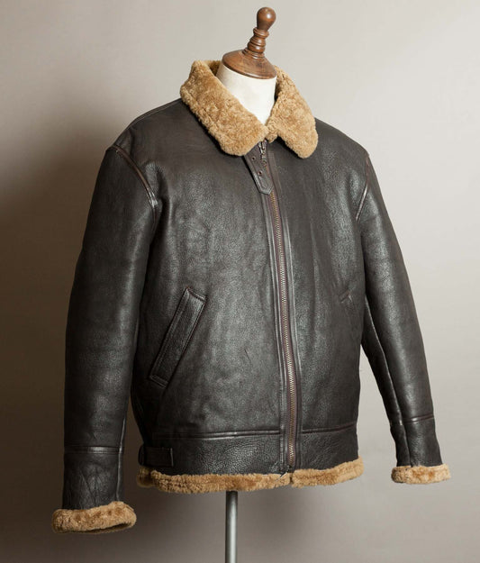 Vintage Type B-3 Sheepskin Shearling Flight Jacket Vintage USAAF