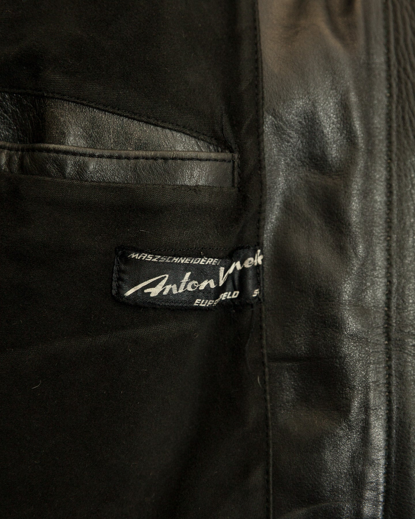 Vintage 1950s Austrian Police Motorcycle Jacket with RITSCH Zips