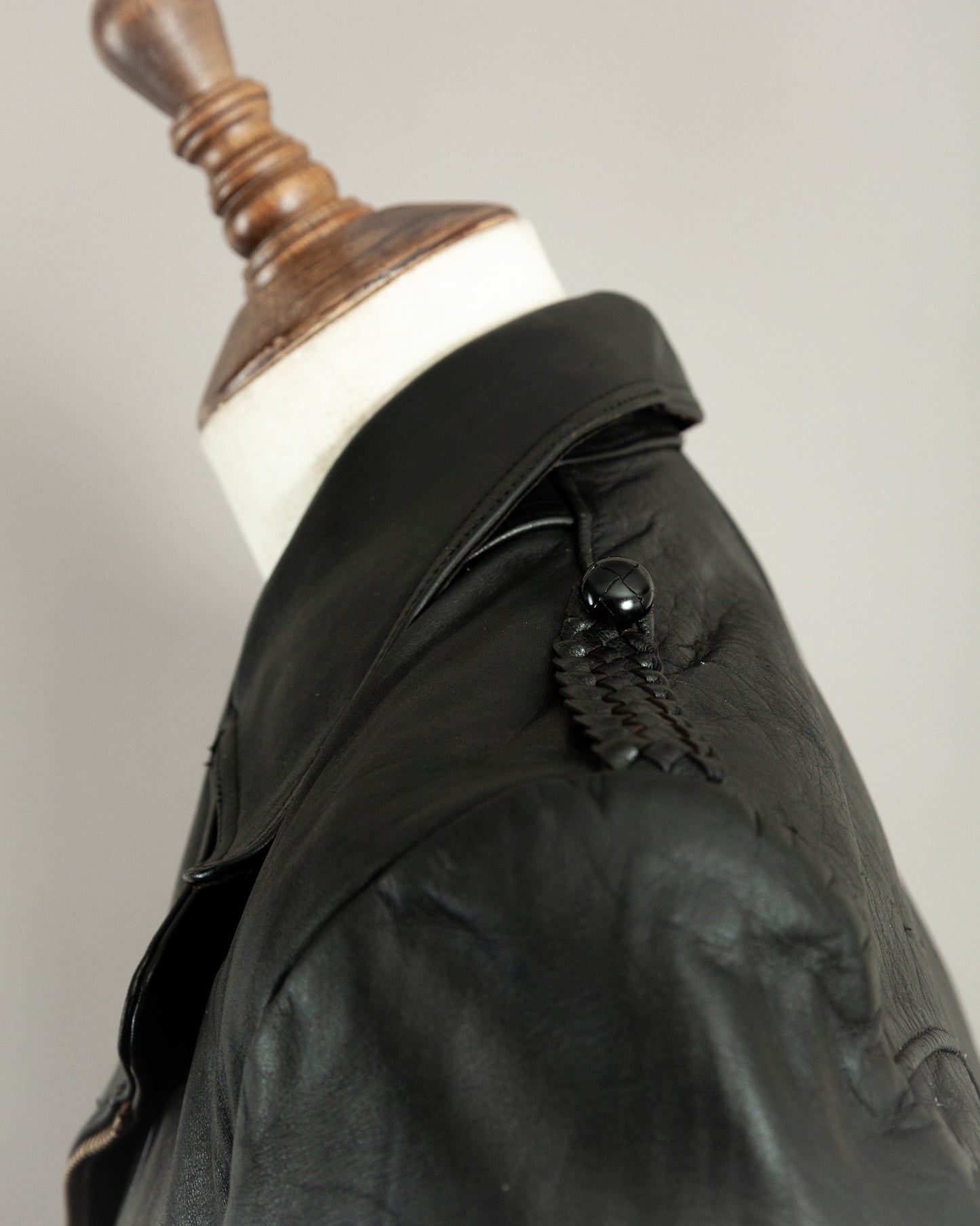 1950s German Haelson Leather Motorcycle Jacket XS (36)