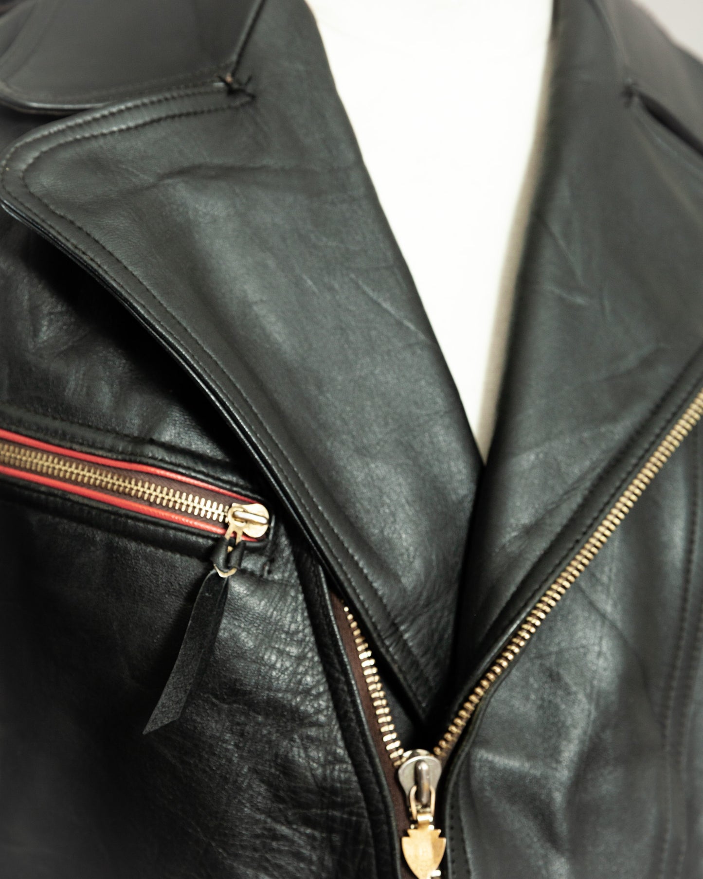 1950s German Haelson Leather Motorcycle Jacket XS (36)