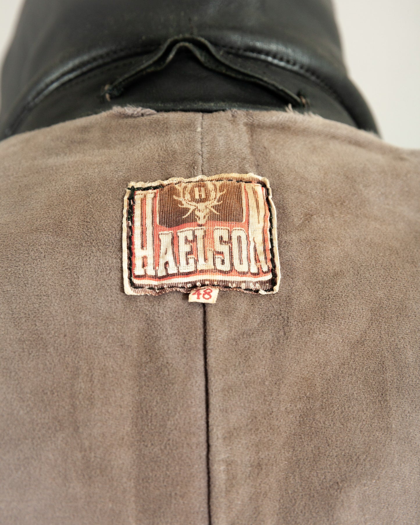 1950s German Haelson Leather Motorcycle Jacket XS (36)