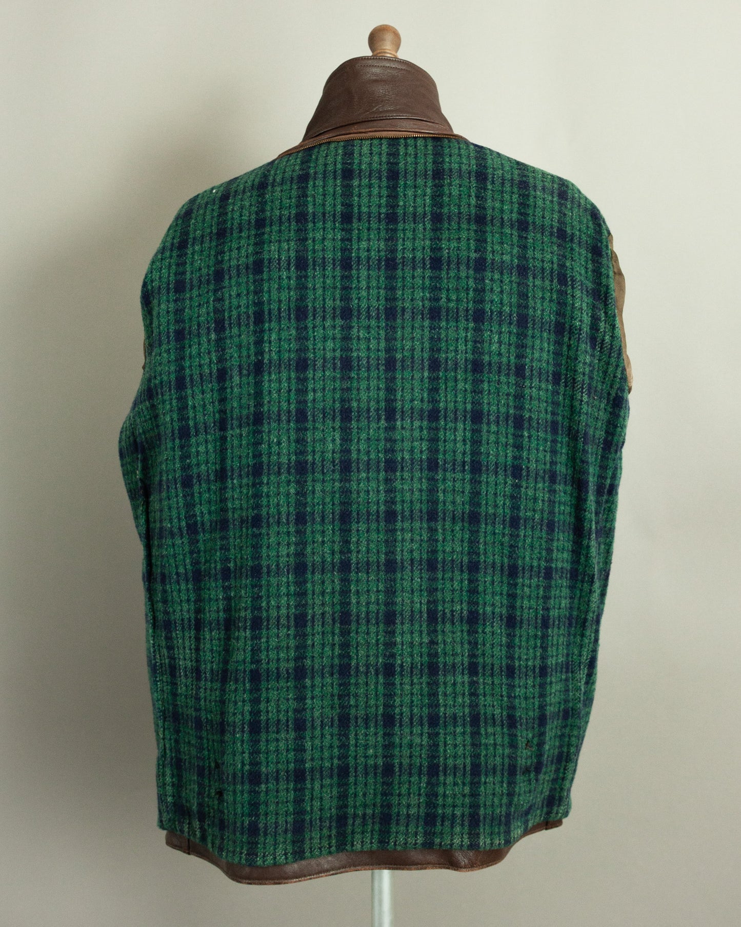 1950s French Vintage Leather Work Jacket (44-46)