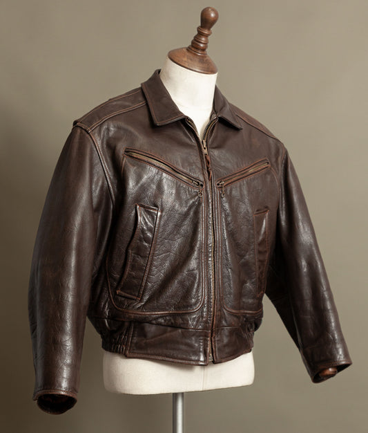 Vintage Stewart Leather Rider Jacket – Windward Style, Scettro Italy