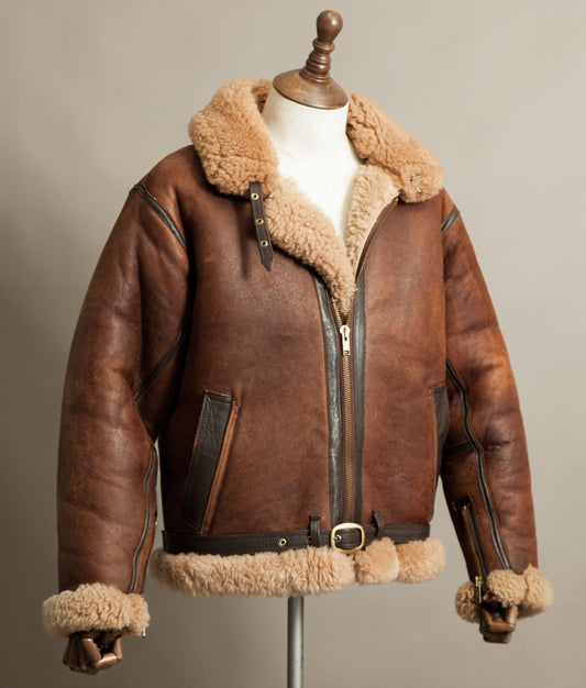 Vintage Cirrus Irvin Sheepskin Flying Jacket RAF 1940 Pattern Battle of Britain